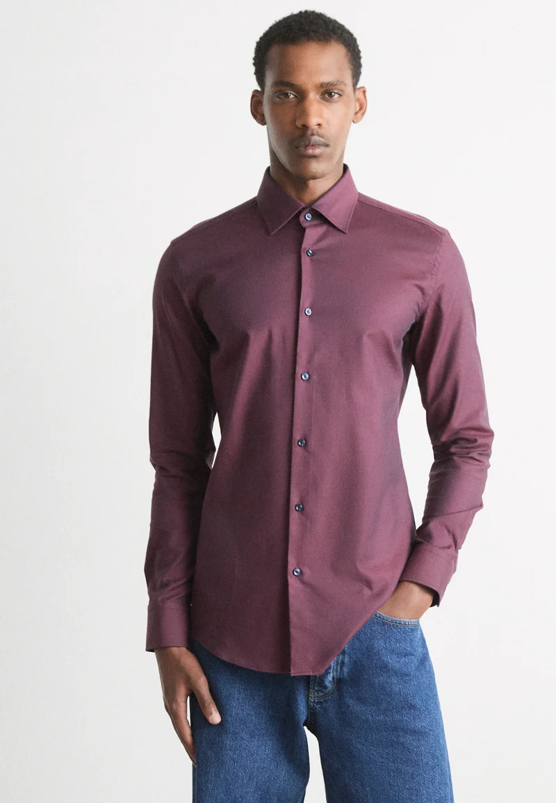stable quality BOSS HANK KENT - Shirt dark red Clothing Sale Shirts Business Shirts