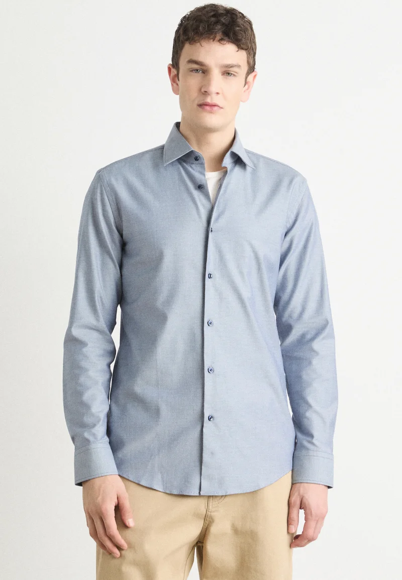 Online BOSS HANK KENT - Shirt navy Clothing Sale Shirts Business Shirts