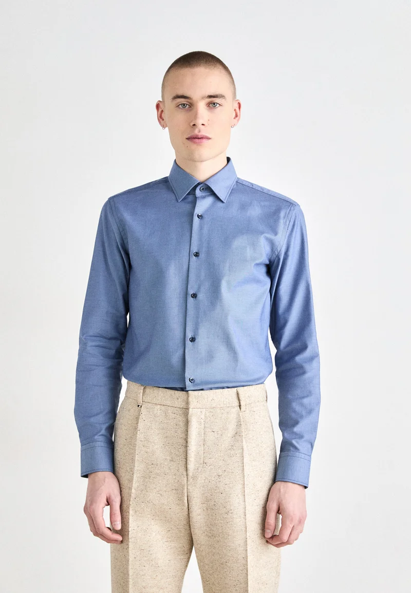 factory wholesale prices BOSS HANK KENT - Shirt bright blue Clothing Shirts Casual Shirts