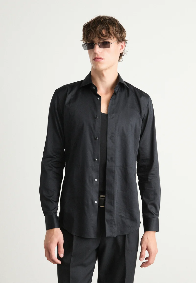 official shop BOSS HANK - Shirt black Clothing Sale Shirts Business Shirts