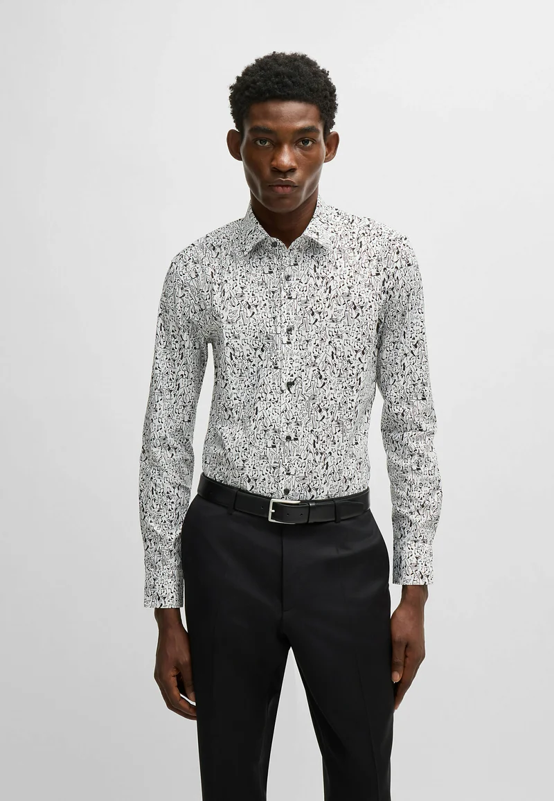 Elegant Factory Outlet BOSS HANK-KENT - Shirt white Clothing Sale Shirts Business Shirts