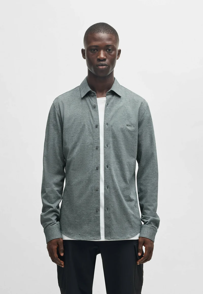 discount shop BOSS MYSOFT - Shirt open green ten Clothing Shirts Casual Shirts