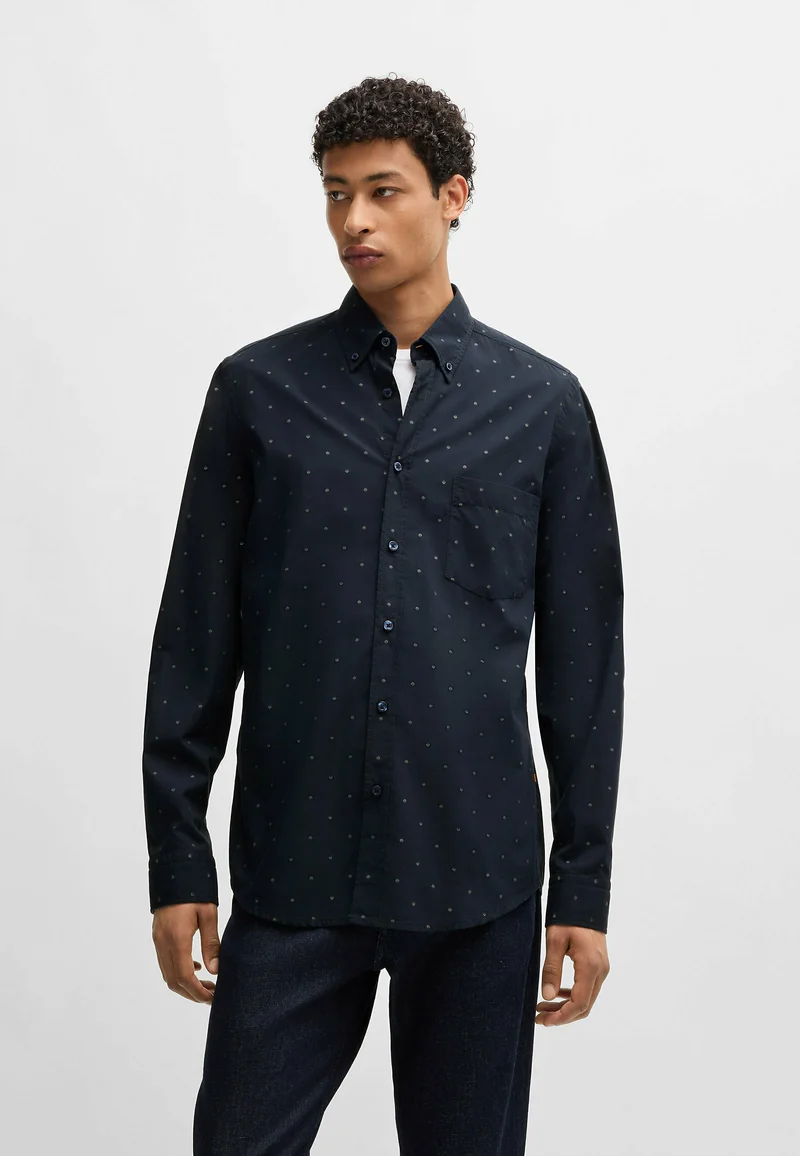 Outlet Seller 2017 BOSS Shirt - dark blue four Clothing Sale Shirts Business Shirts
