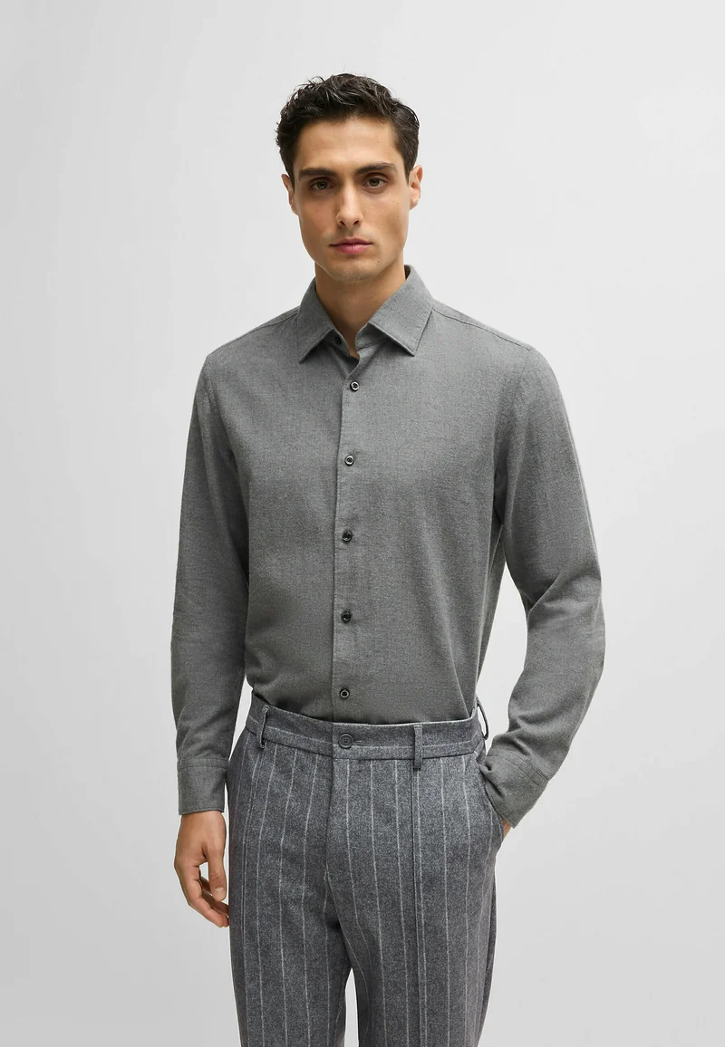 sale retailer BOSS HAL-KENT - Shirt grey  Clothing Shirts Casual Shirts