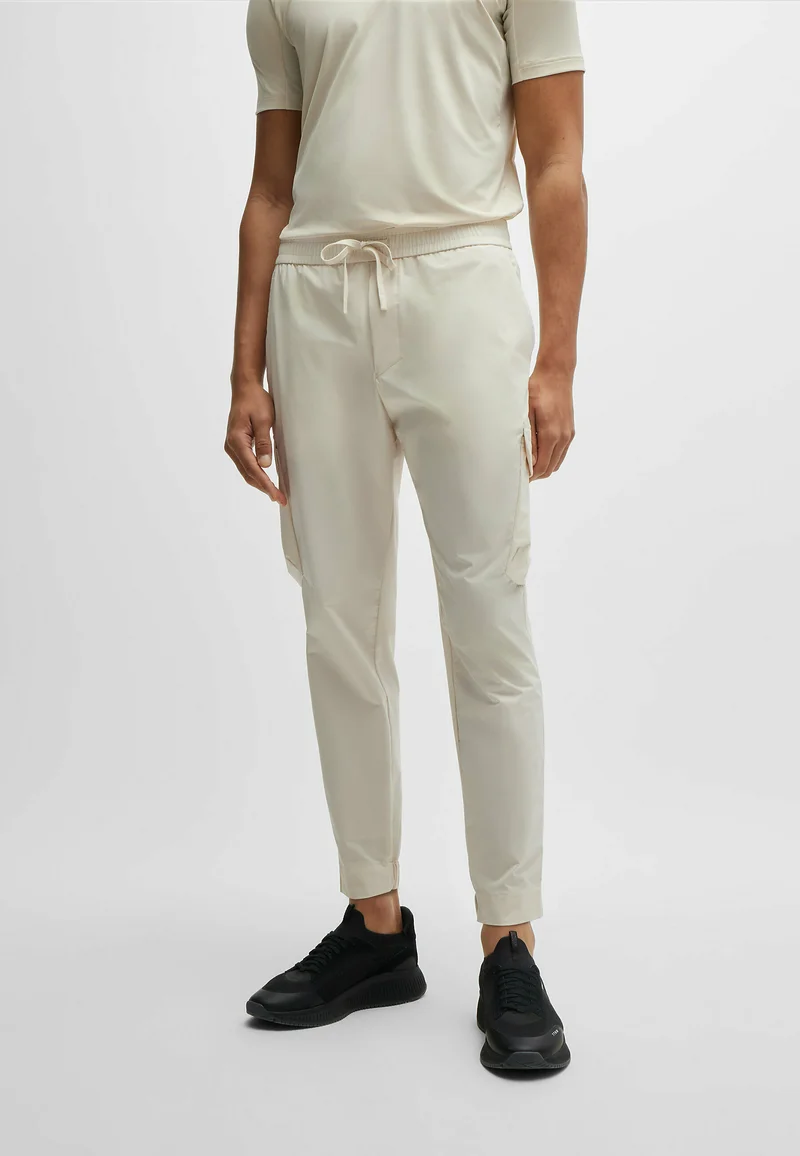 100% high Quality Guarantee BOSS T URBANEX - Cargo trousers open white eleven Clothing Trousers Cargo trousers