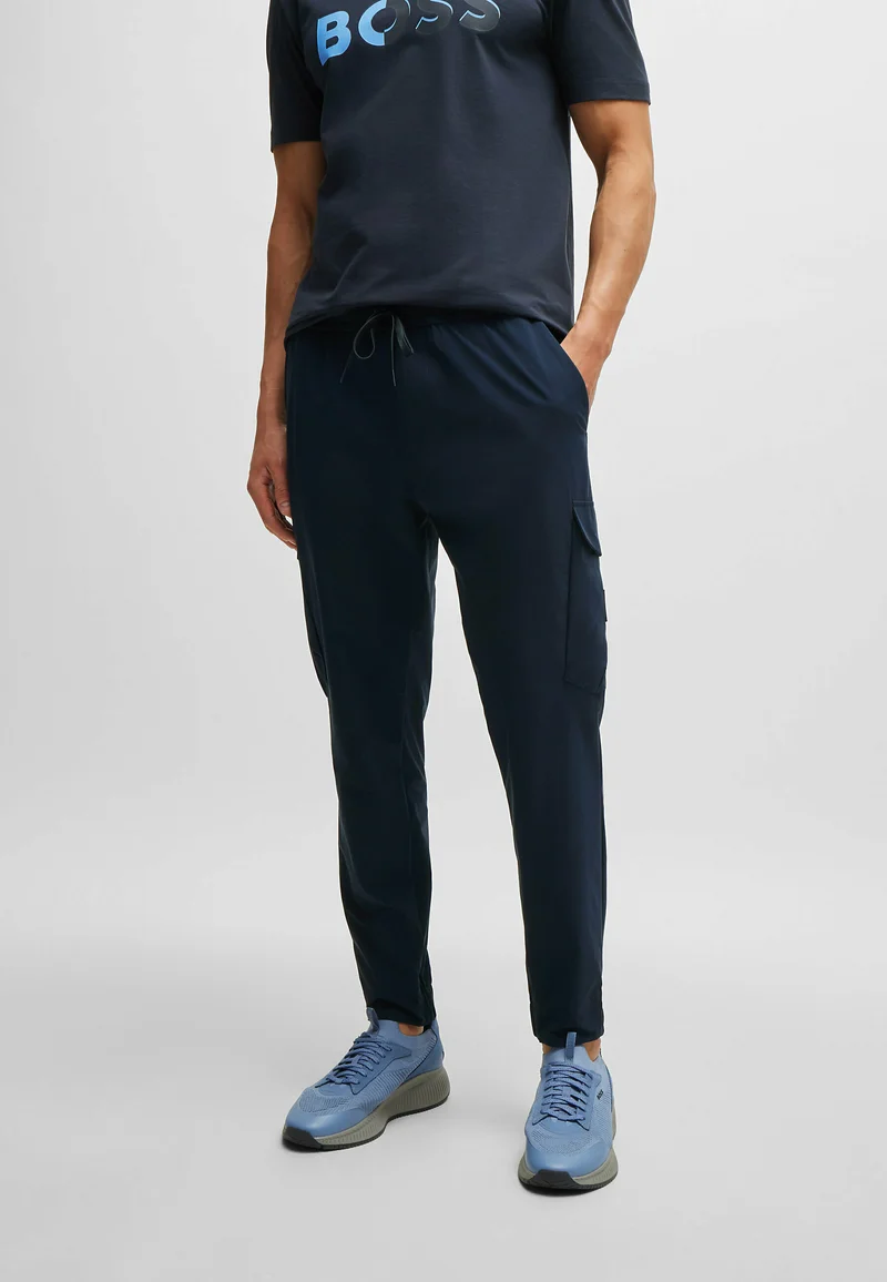 attractive price BOSS T URBANEX - Cargo trousers dark blue two Clothing Trousers Cargo trousers
