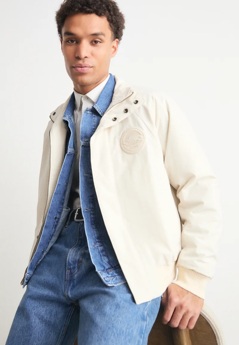 Superior Quality BOSS X PORSCHE CARBORO - Bomber Jacket open white Clothing Sale Jackets Gilet Bomber Jackets