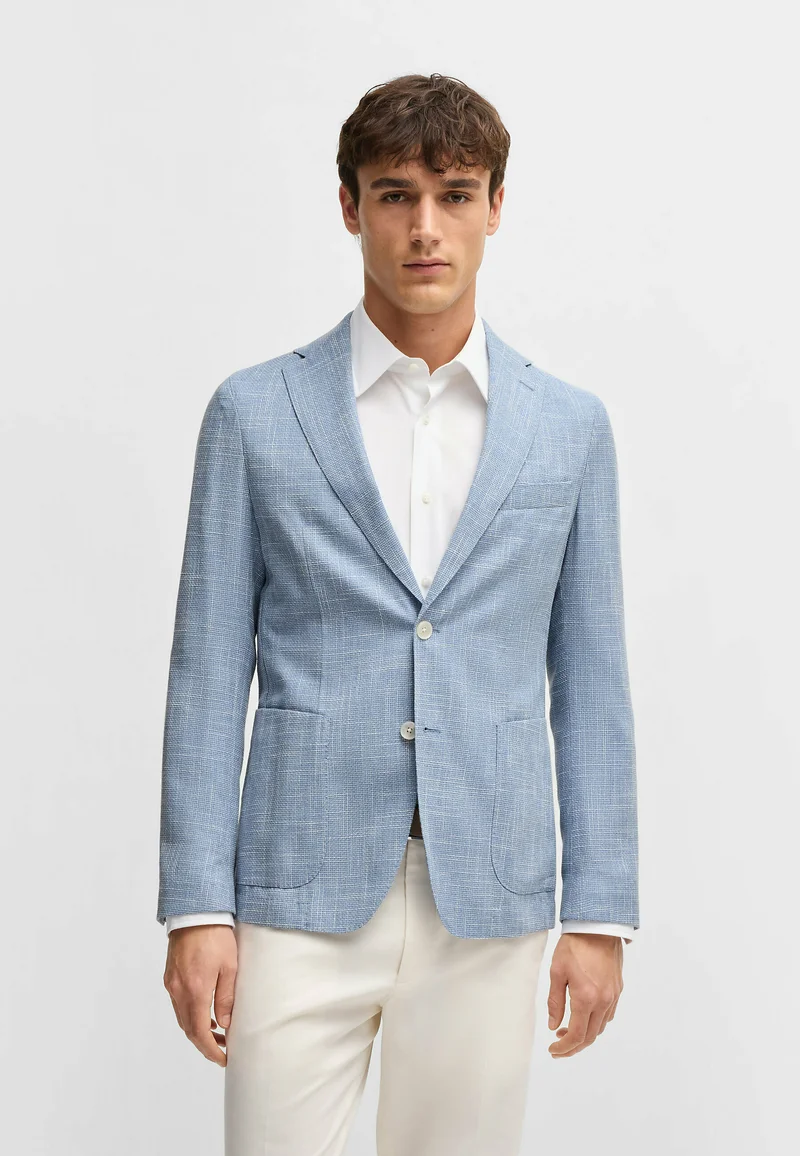 Largest Fashion Store BOSS Blazer jacket - light blue four Clothing Suits & Tailoring Blazer jackets