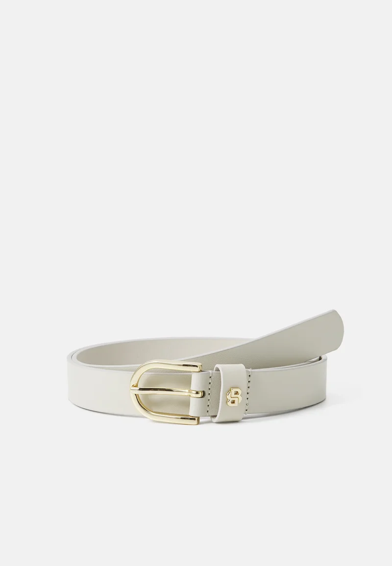 Cheap Sale BOSS SCARLET - Belt open white Accessories Belts Casual belts