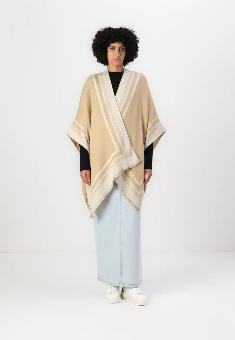 wholesale dealer BOSS Cape - medium beige Clothing Jackets & Blazers Capes