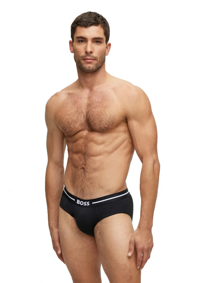 New Arrival BOSS HIPBR 3P BOLD - Briefs black Clothing Underwear & Socks Underpants Boxer shorts
