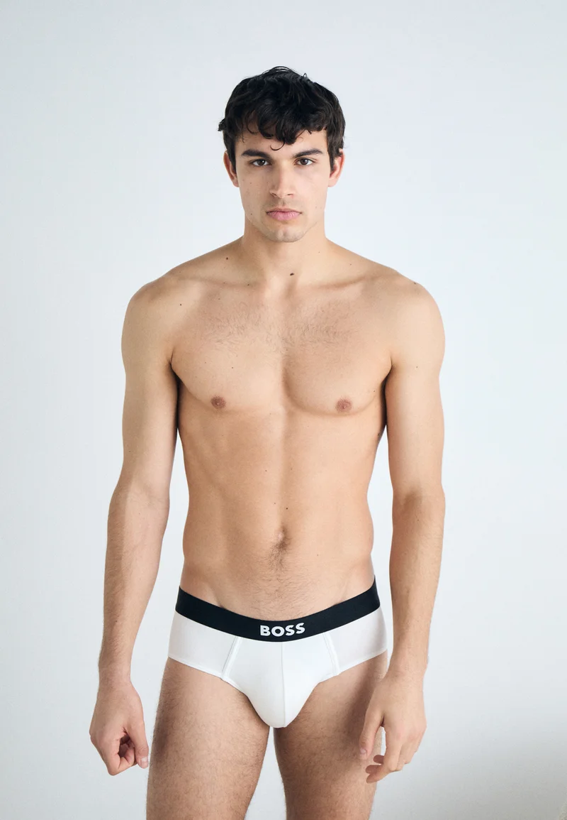 New York BOSS HIP BRIEF 3 PACK ONE - Briefs white Clothing Underwear & Socks Underpants Boxer shorts