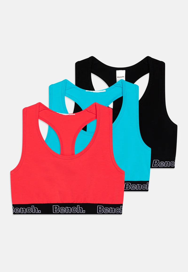 USA official online shop Bench 3 PACK - Bustier blue/pink/black Clothing Underwear & Nightwear Bathrobes Bras & bustiers