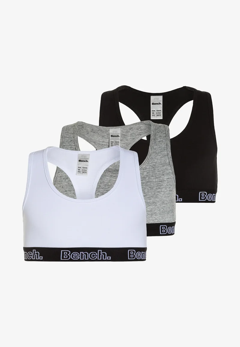 amazing selection Bench 3 PACK - Bustier black/grey/white Clothing Underwear & Nightwear Underwear Bras & bustiers