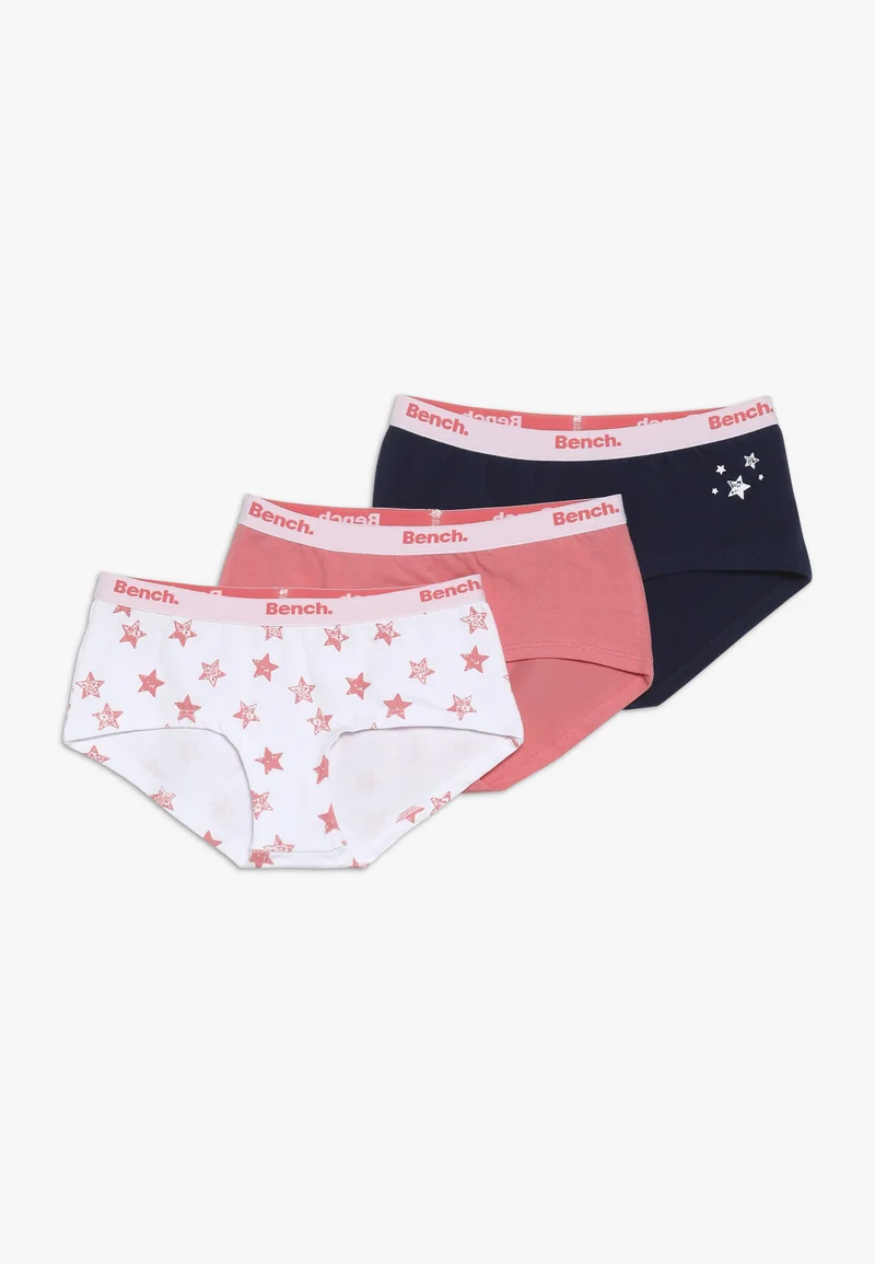 cheap prices Bench 3 PACK - Pants coral/dark blue/white Clothing Underwear & Nightwear Underwear Bras & bustiers
