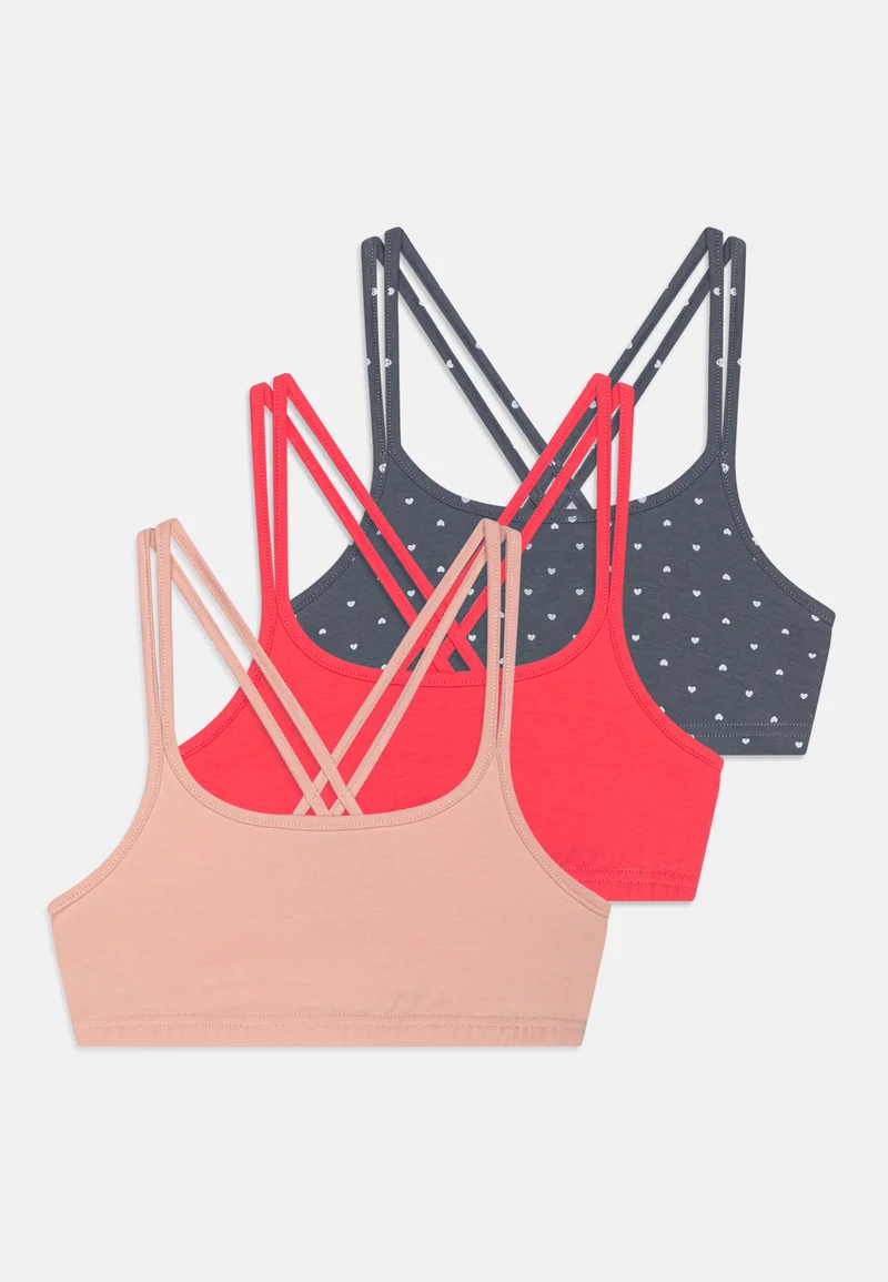 entire collection Bench 3 PACK - Bustier pink/rose Clothing Underwear & Nightwear Bathrobes Bras & bustiers