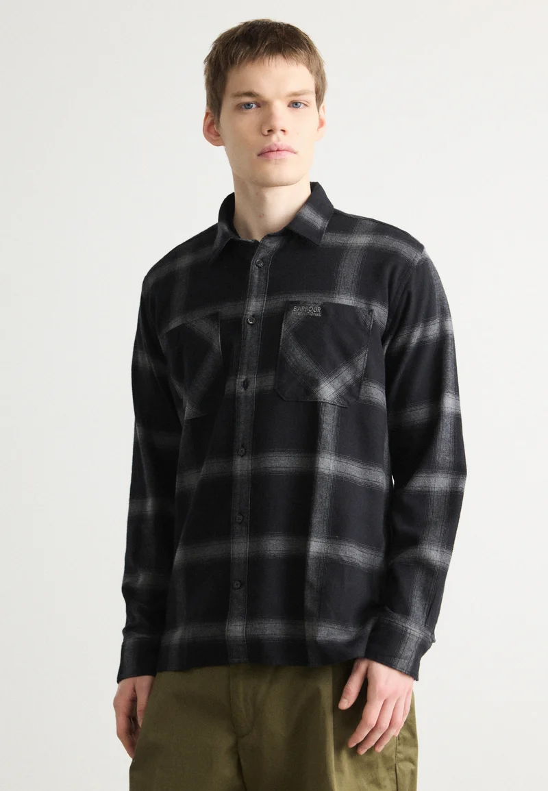 worldwide shipping Barbour International FENTON CHECKED OXFORD SHIRT - Shirt black Clothing Sale Shirts Business Shirts