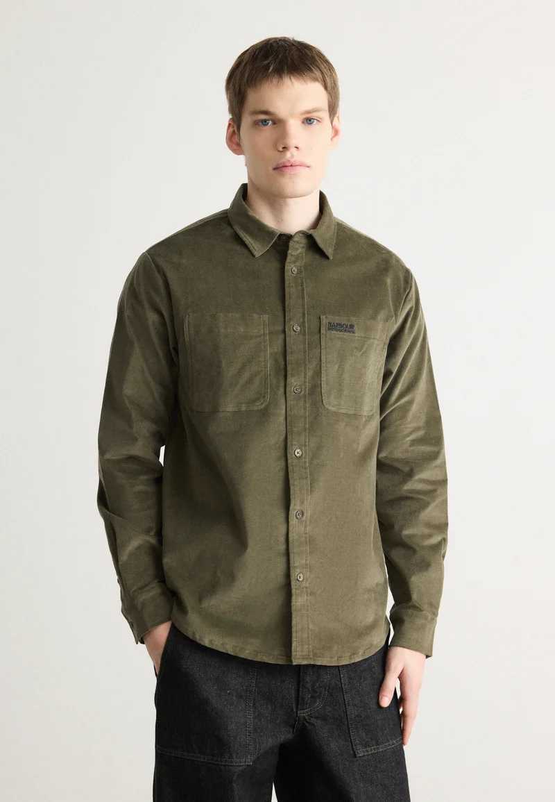 unique Barbour International ELTON MOLESKIN - Shirt uniform green Clothing Shirts Casual Shirts