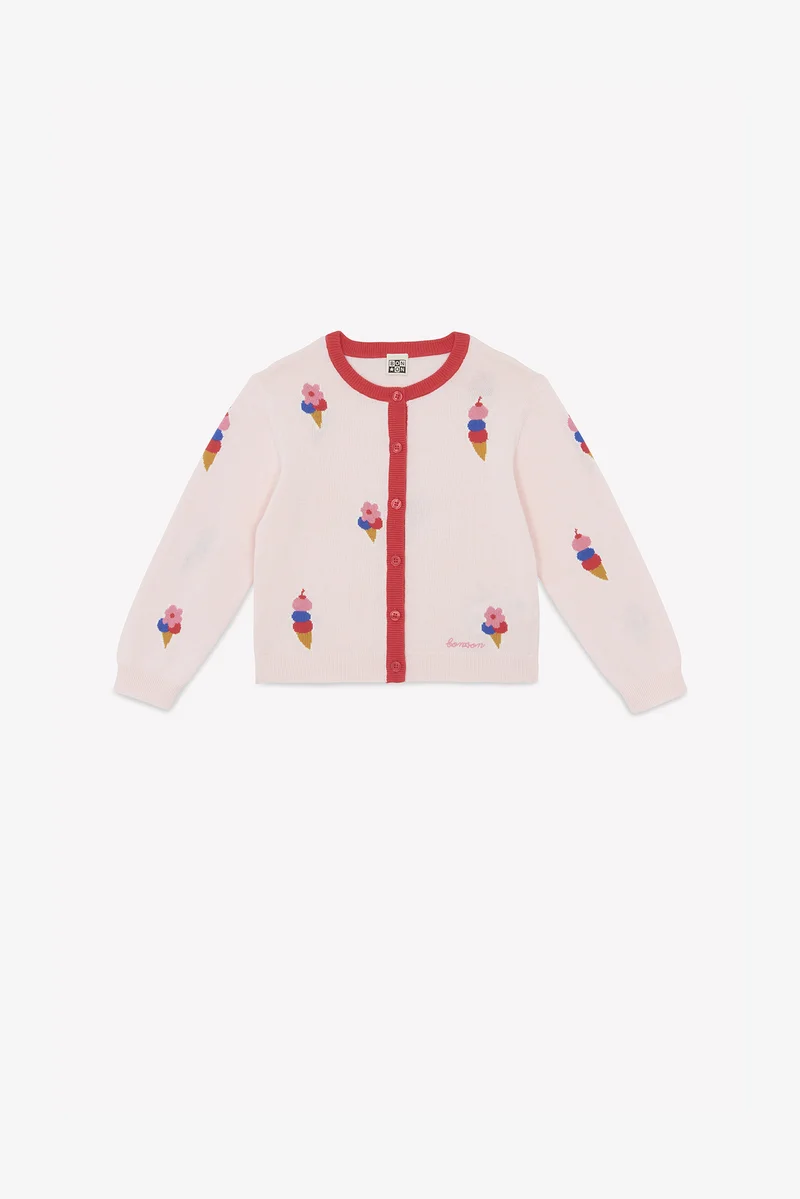 Best Selling Clearance Bonton GILET LUCIE - Cardigan rose parfait Clothing Sweatshirts & Knitwear Cardigans