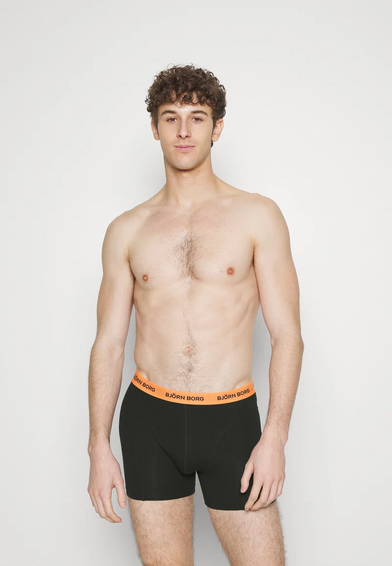 cheapest price Björn Borg STRETCH BOXER 7 PACK - Pants black/orange Clothing Underwear & Socks Underpants Boxer shorts