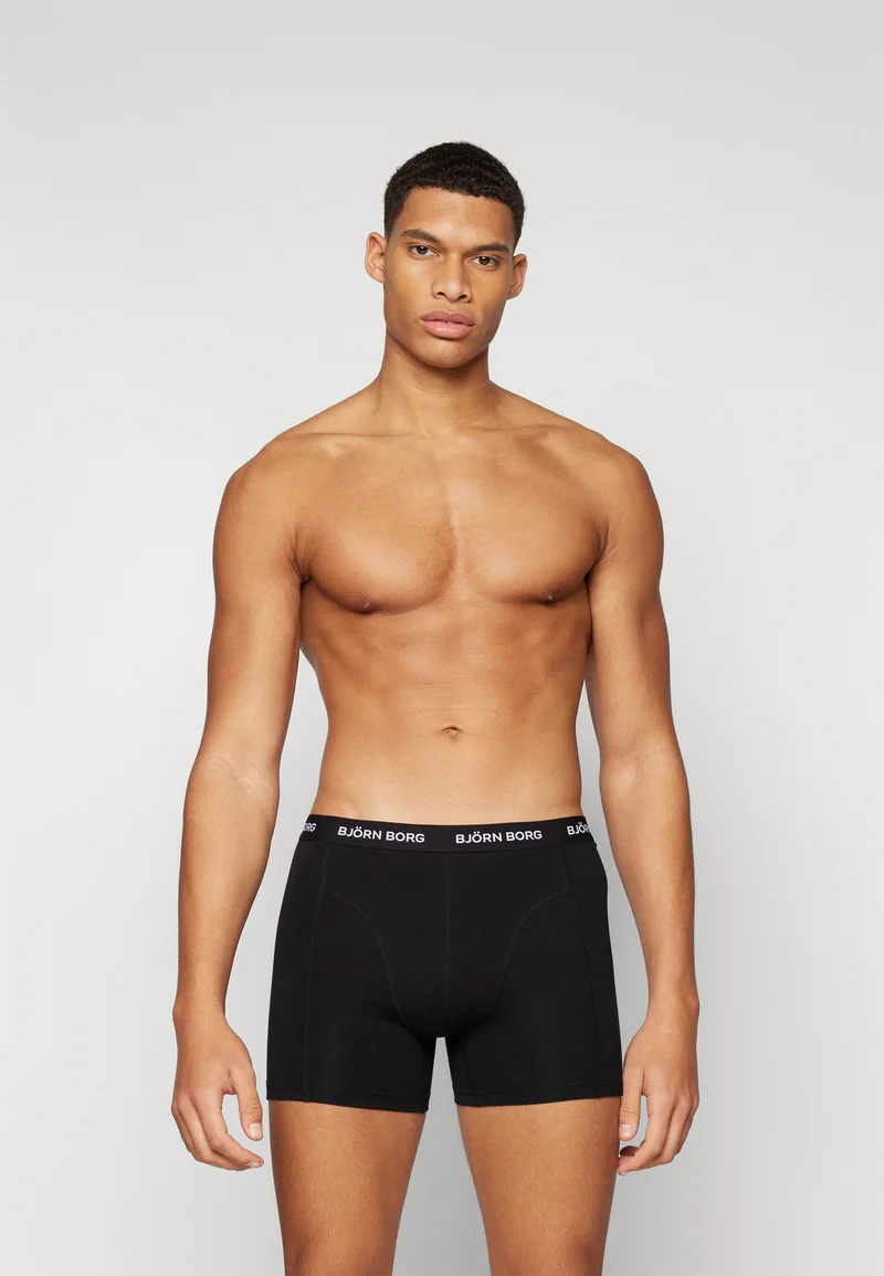 premier fashion designer Björn Borg STRETCH 3 PACK - Pants black/dark green Clothing Sale Underwear & Socks Bathrobes Boxer briefs