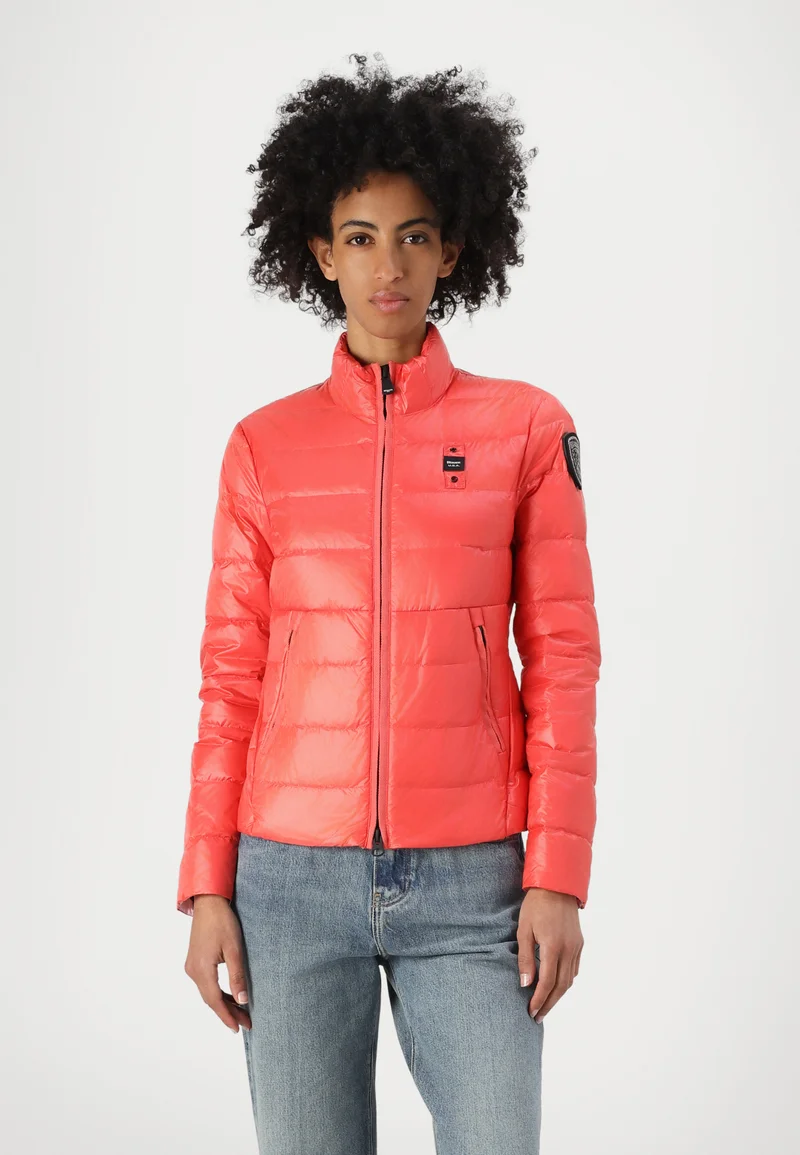 Newest Blauer VALE - Down jacket rosa corallo Clothing Jackets & Blazers Bomber Jackets