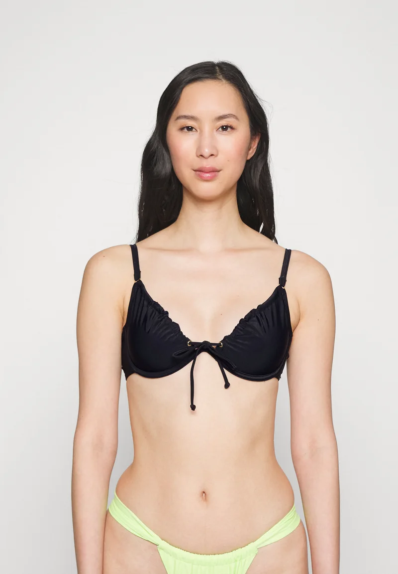 accessories Boux Avenue IBIZA EYELET - Bikini top black Clothing Swimwear Beach accessories Bikini tops