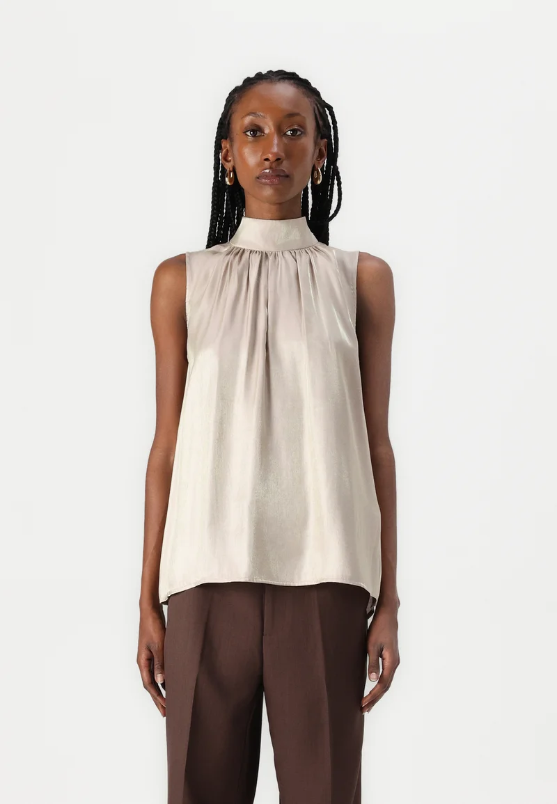 official authorized store Bruuns Bazaar KASSIANI DURIA - Blouse gold sand Clothing Shirts & Blouses Blouses