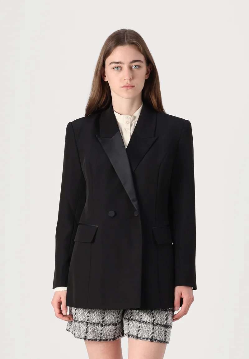 worldwide shipping Bruuns Bazaar RUBYSUS TUXI BLAZER - Blazer black Clothing Jackets & Blazers Bomber Jackets