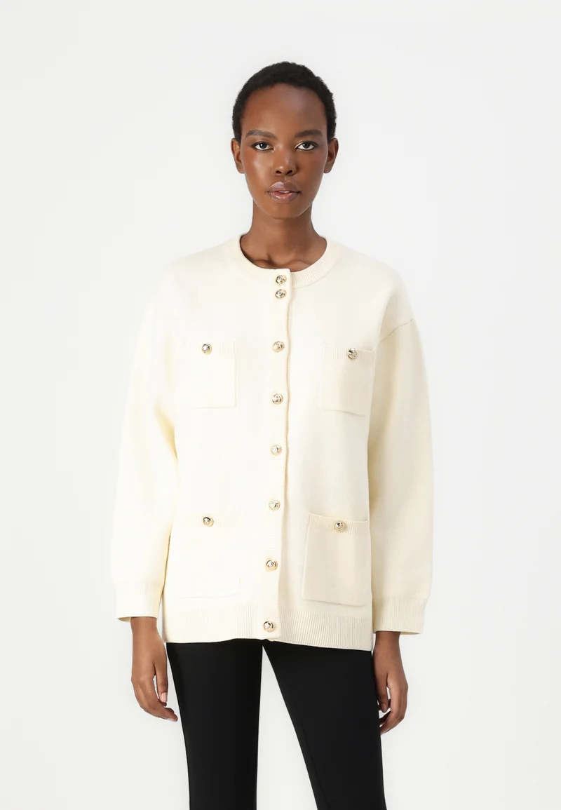 wide range Bruuns Bazaar SIMONA CAILI CARDIGAN - Cardigan snow white Clothing Knitwear & Cardigans Cardigans