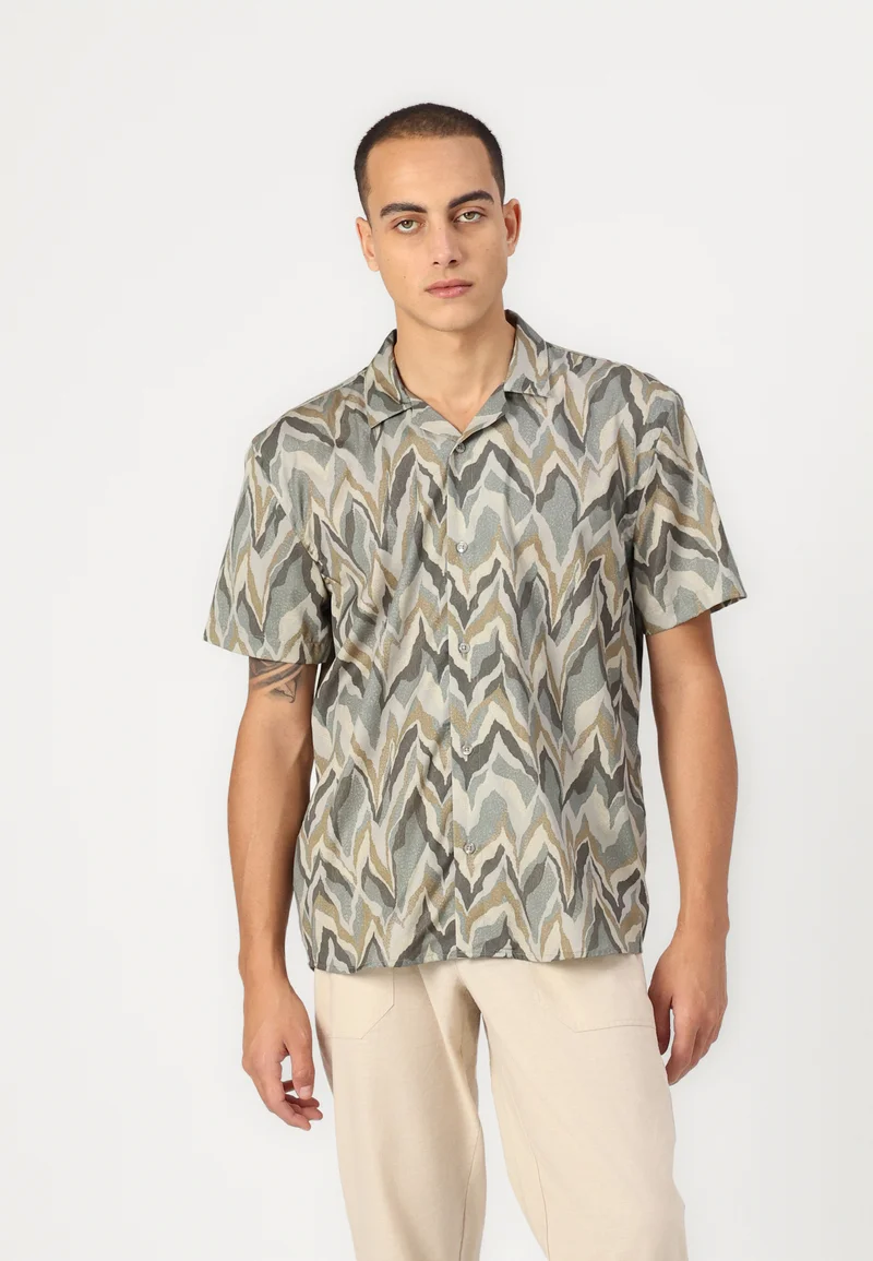 complete in specifications Bruuns Bazaar VANI HOMER SHIRT - Shirt chevron Clothing Shirts Casual Shirts