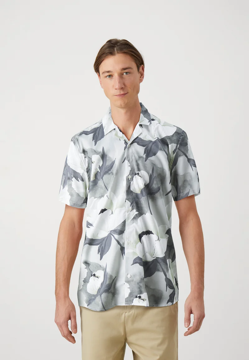 premium selection Bruuns Bazaar VANI HOMER SHIRT - Shirt black/white Clothing Shirts Casual Shirts