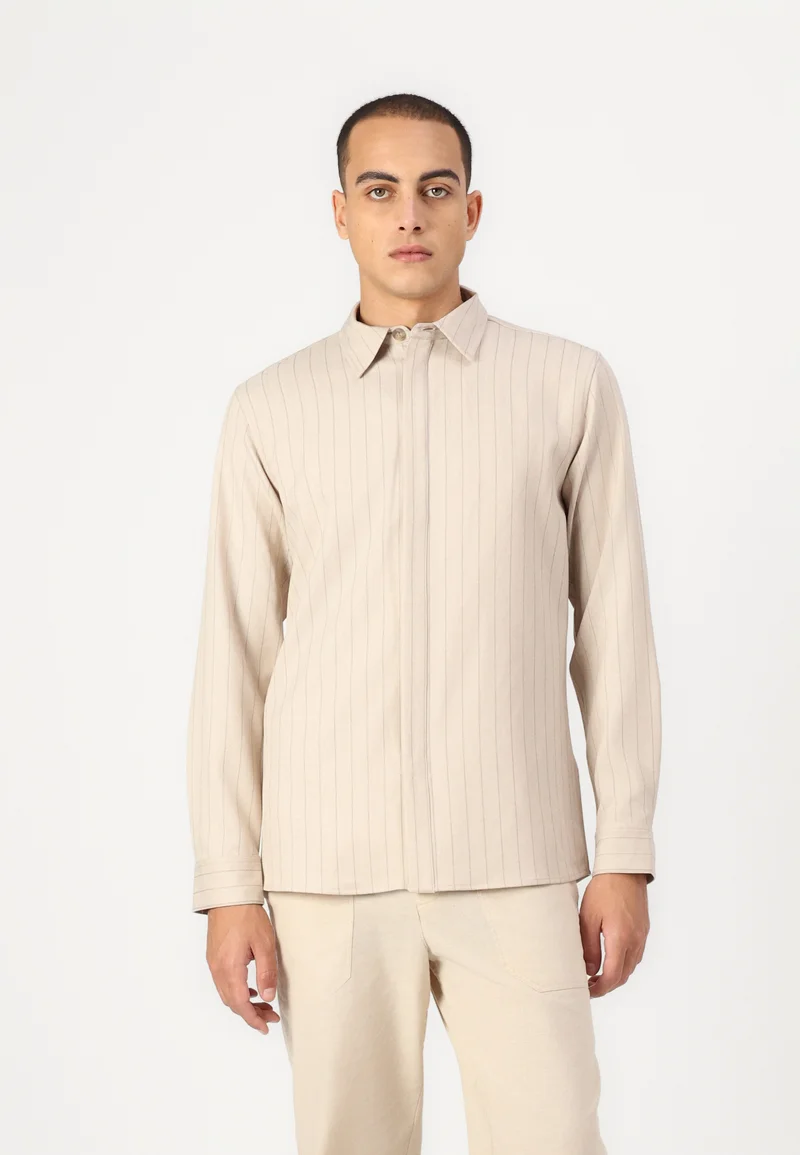 Discount Save up to Bruuns Bazaar APRICOT BRENT SHIRT - Shirt light grey Clothing Shirts Casual Shirts