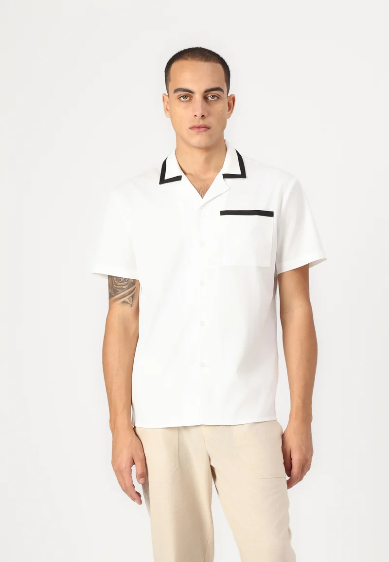 glamorous Bruuns Bazaar CARDINI HUNT SHIRT - Shirt snow white Clothing Shirts Casual Shirts