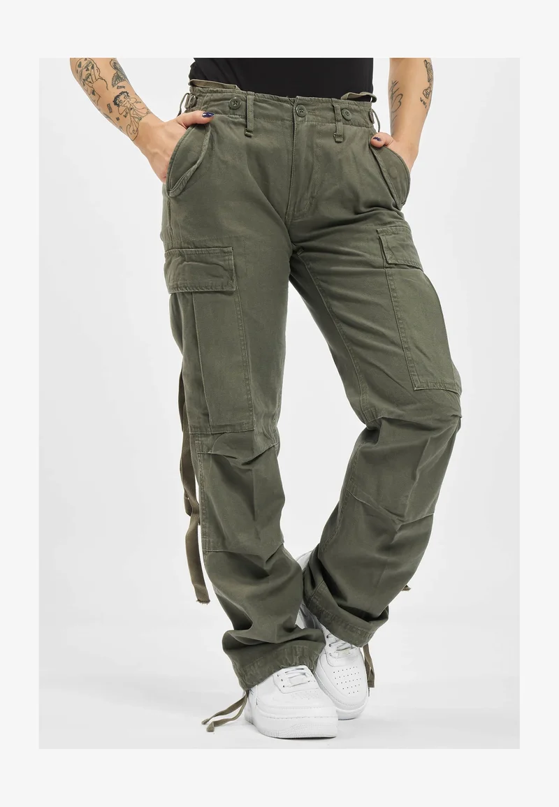delicate colors Brandit Cargo trousers - olive Clothing Trousers Cargo Trousers