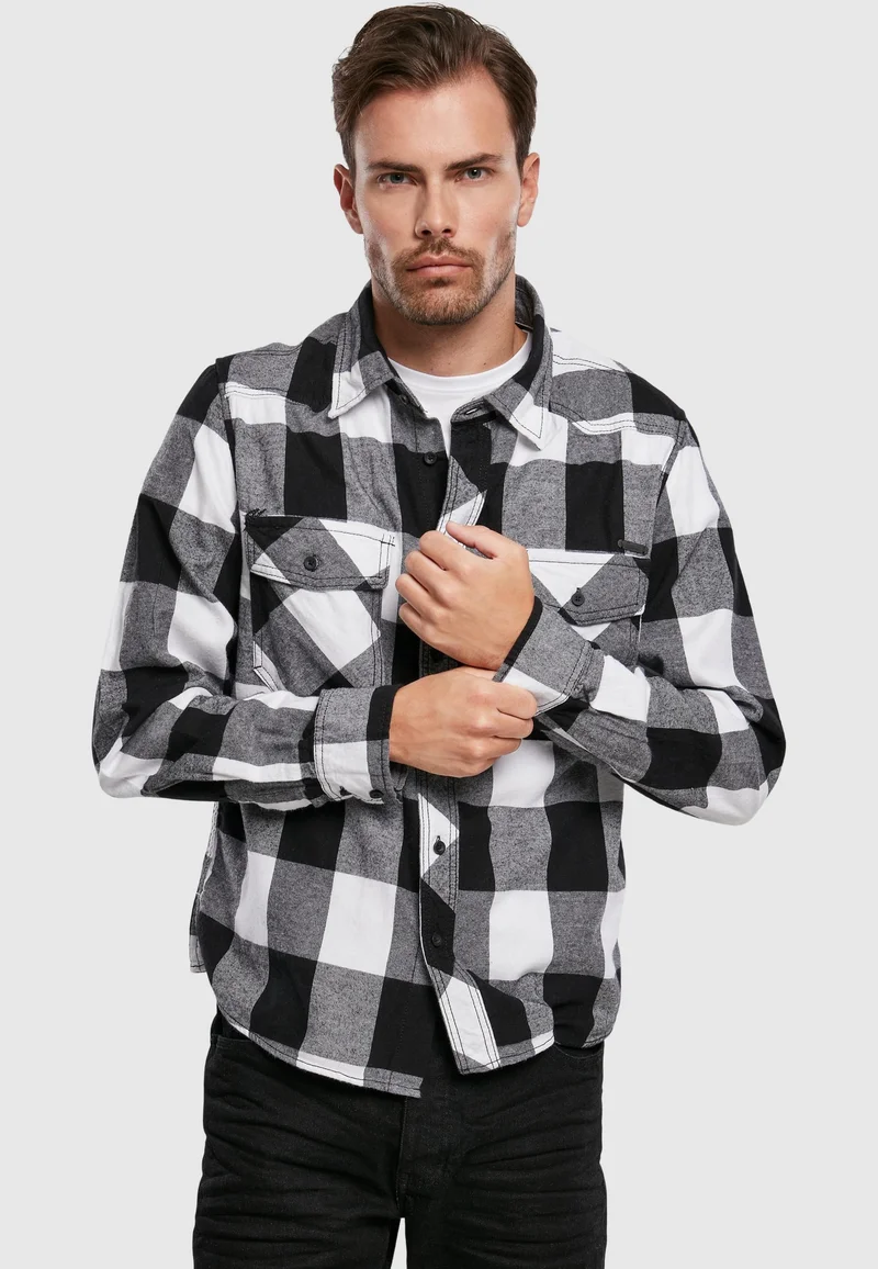 accessories Brandit CHECK - Shirt black Clothing Shirts Casual Shirts