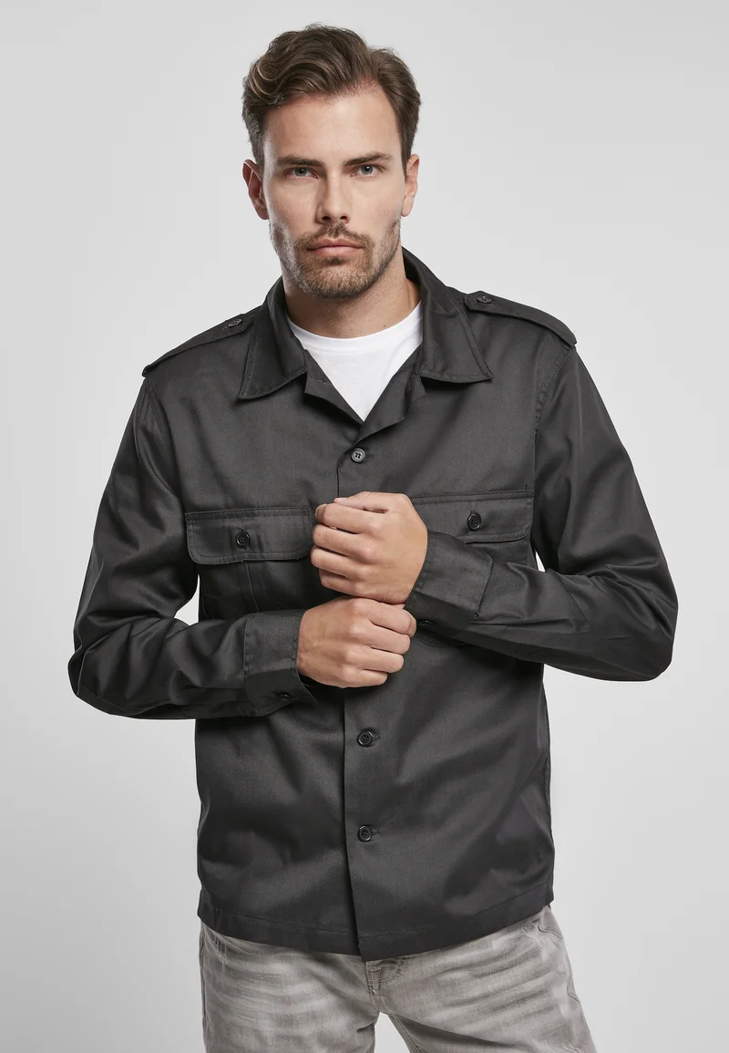 Wholesale Online USA Brandit Shirt - black Clothing Sale Shirts Business Shirts