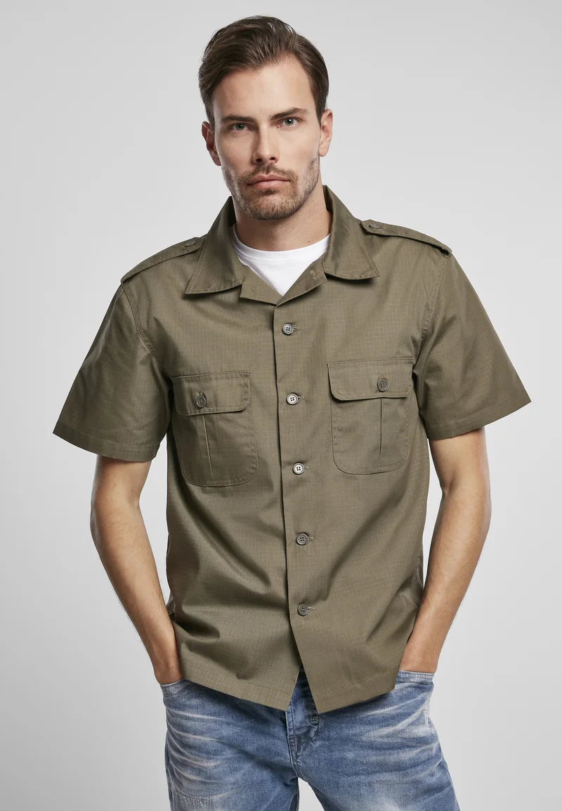 hot sale Online Brandit Shirt - olive Clothing Shirts Casual Shirts