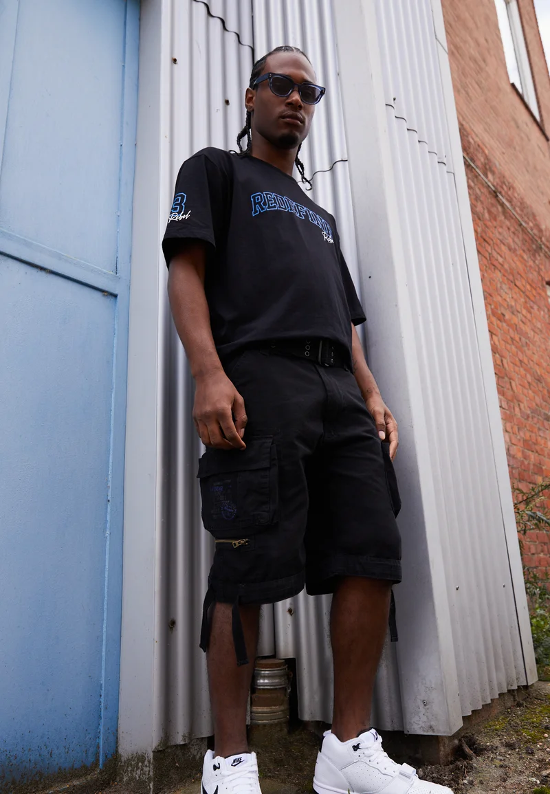 Exclusive Brandit SAVAGE VINTAGE - Shorts black Clothing Trousers Cargo trousers