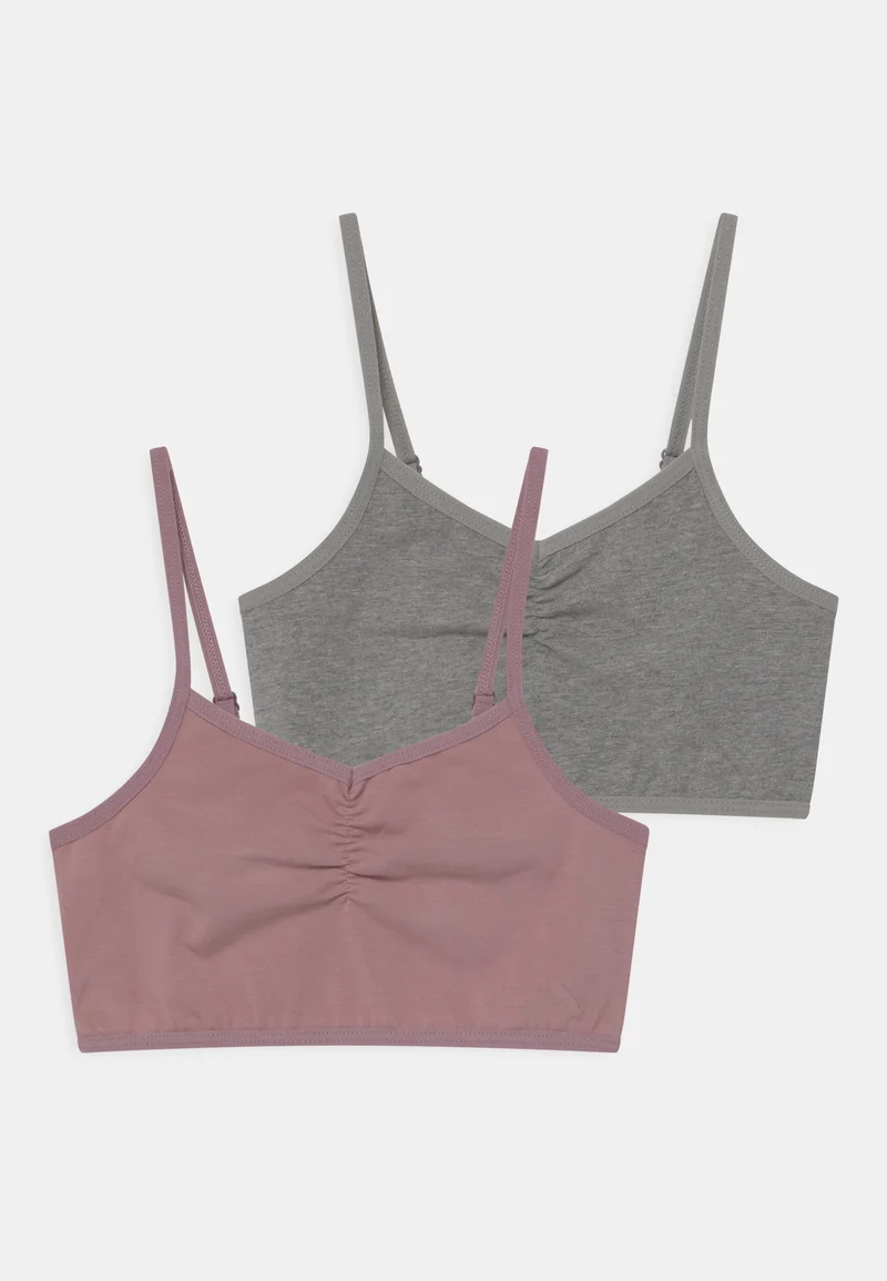Save up to 80% Buffalo 2 PACK - Bustier mauve/grey Clothing Underwear & Nightwear Bathrobes Bras & bustiers