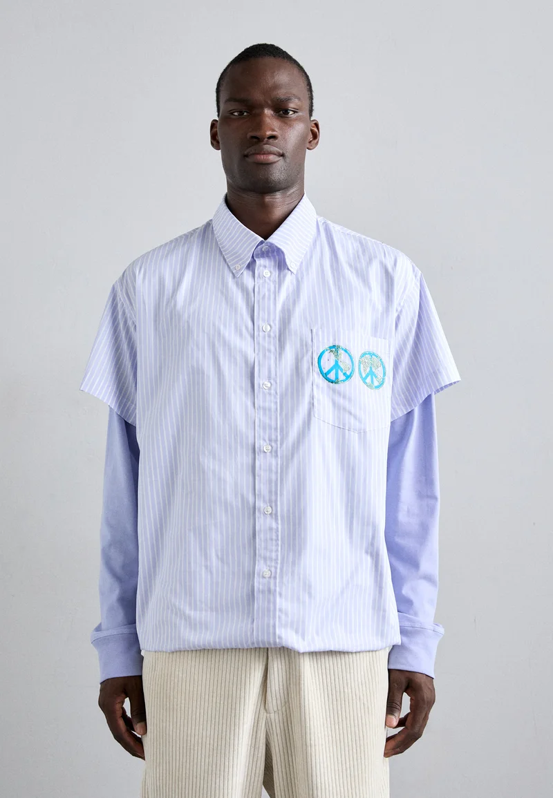 wholesale price BLUEMARBLE FOLDOVER HYBRID  - Shirt iceberg blue Clothing Sale Shirts Business Shirts