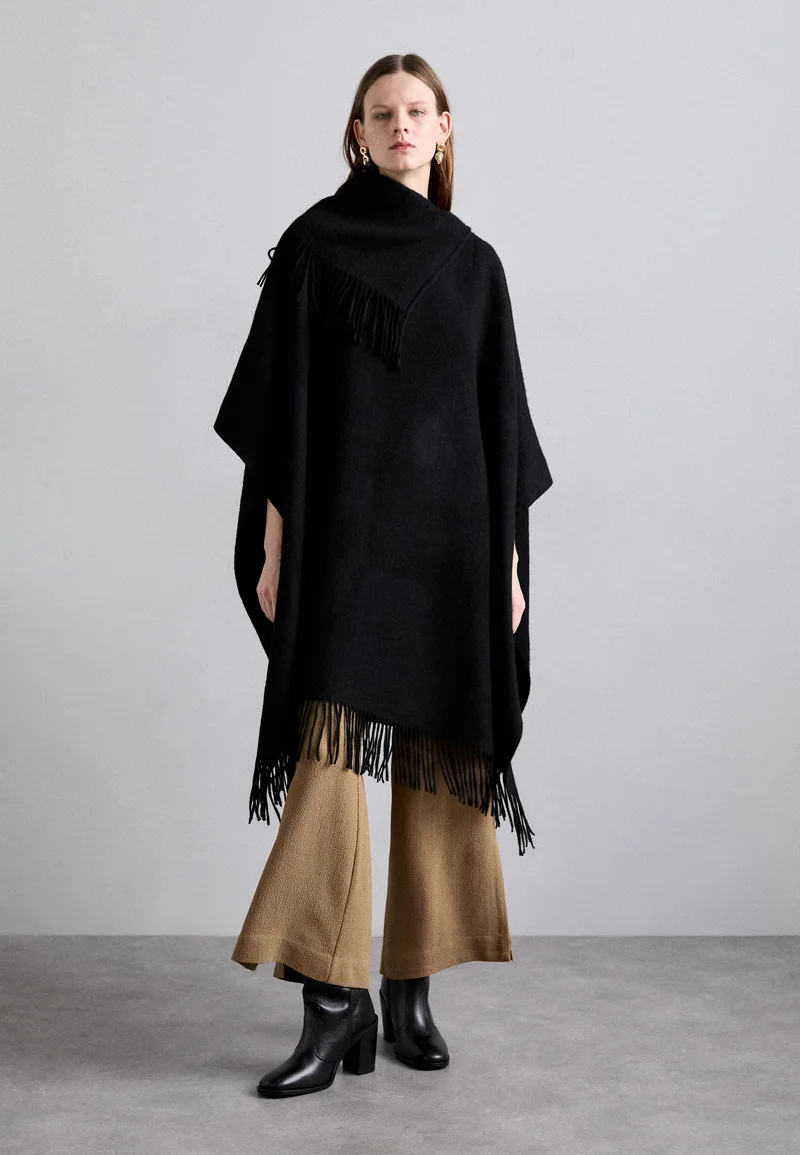 100% High Quality By Malene Birger TURTLO - Cape black Clothing Jackets & Blazers Capes