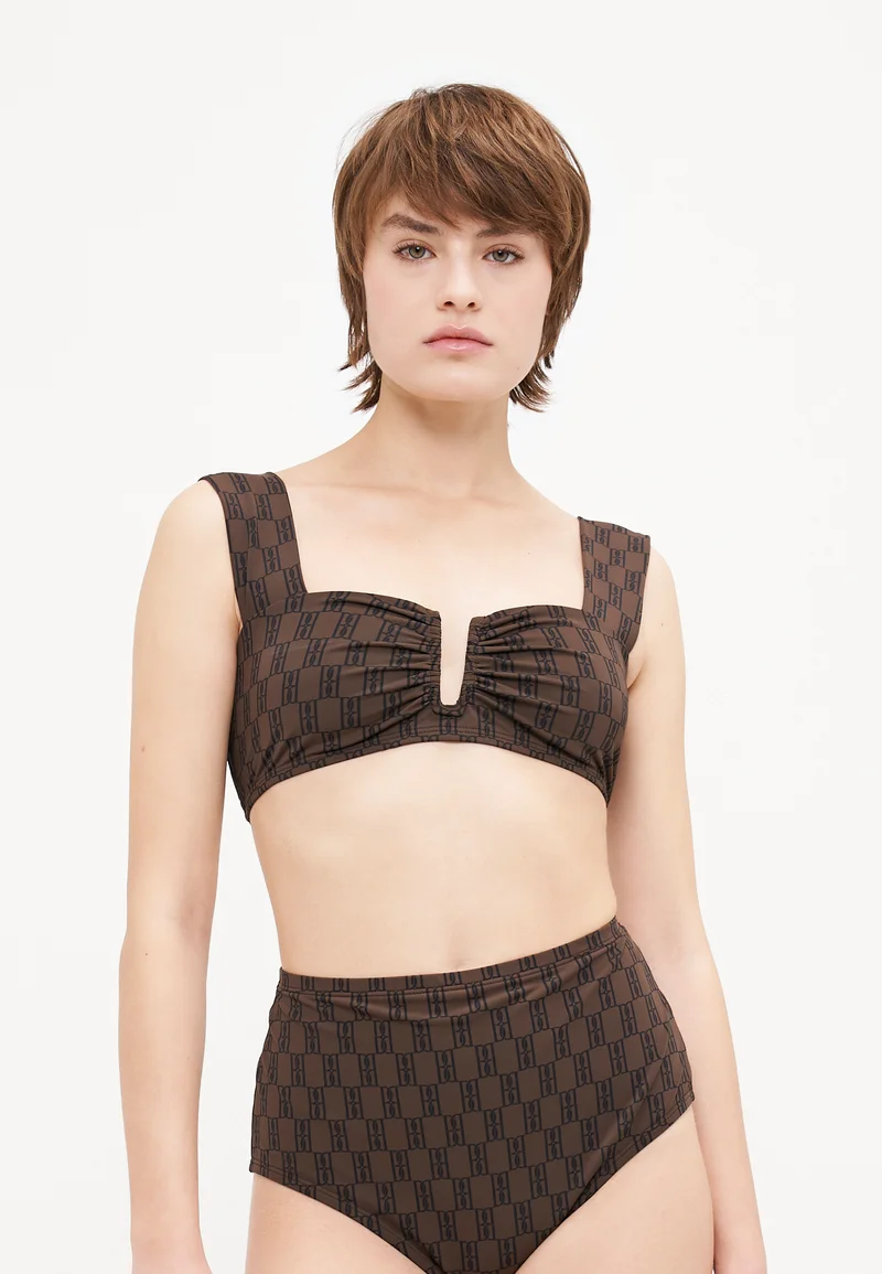 Discount Sale By Malene Birger BELIRA  - Bikini top dark mahogany Clothing Swimwear Bikinis Bikini sets