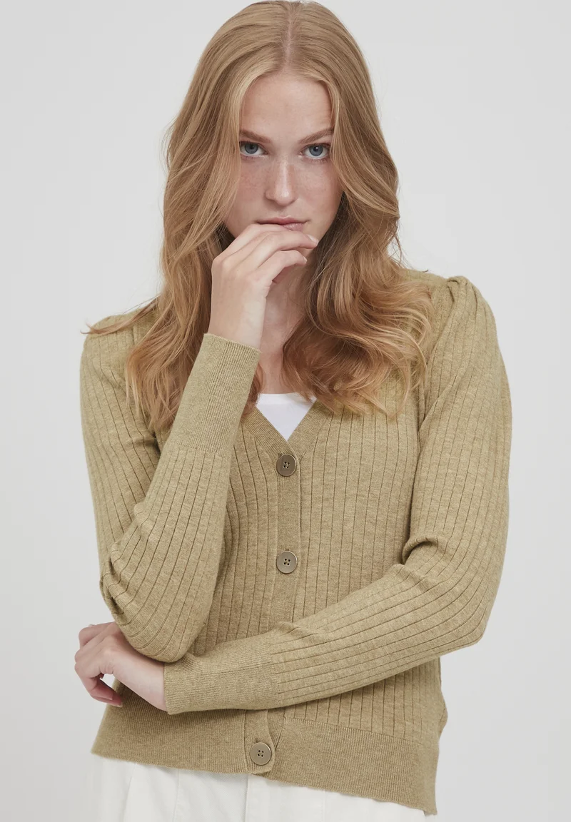 Fast Delivery b.young BYNAKTA - Cardigan tannin melange Clothing Knitwear & Cardigans Cardigans