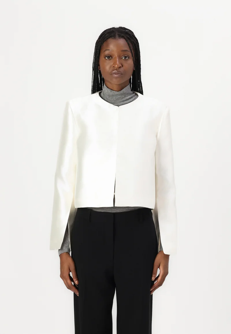 Official UK Stockists Malina RUTHIE CROPPED LONG SLEEVE - Blazer ivory Clothing Jackets & Blazers Blazers