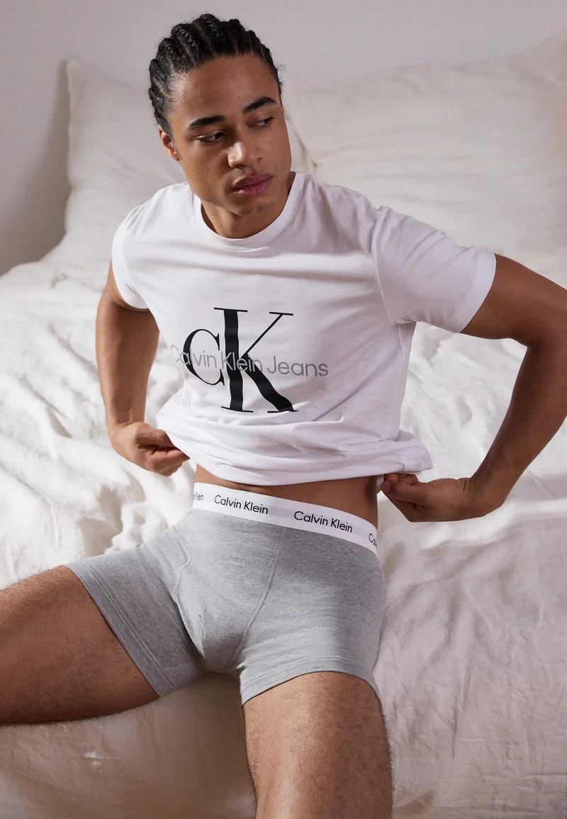 New York Calvin Klein Underwear TRUNK 3 PACK - Pants black/white/grey Clothing Underwear & Socks Underpants Boxer shorts