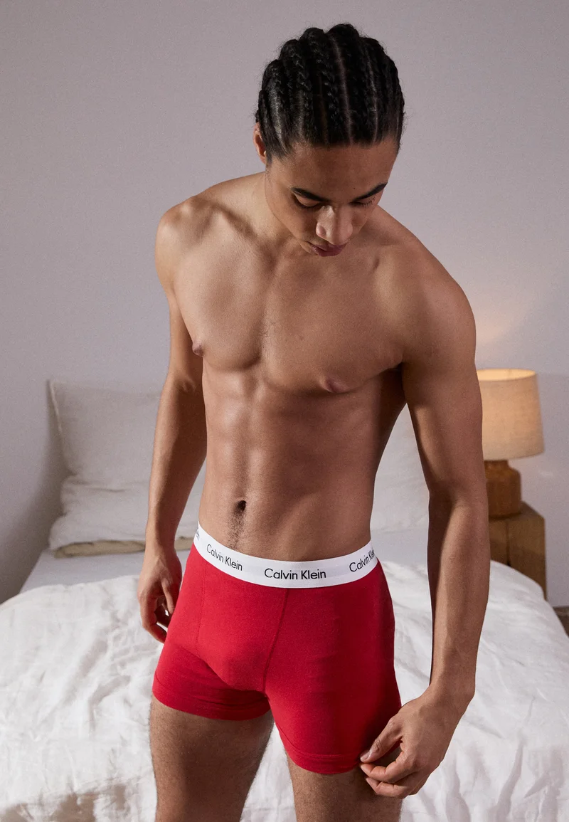 beautiful in colors Calvin Klein Underwear TRUNK 3 PACK - Pants white/red/blue Clothing Underwear & Socks Underpants Boxer shorts