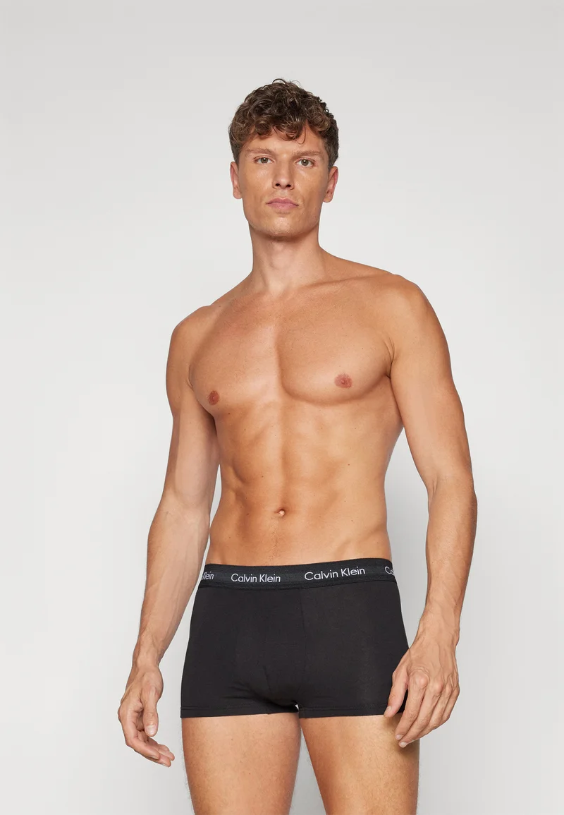 Low Price Guarantee Calvin Klein Underwear LOW RISE TRUNK 3 PACK - Pants black/shade/slate turquoise Clothing Sale Underwear & Socks Bathrobes Boxer briefs