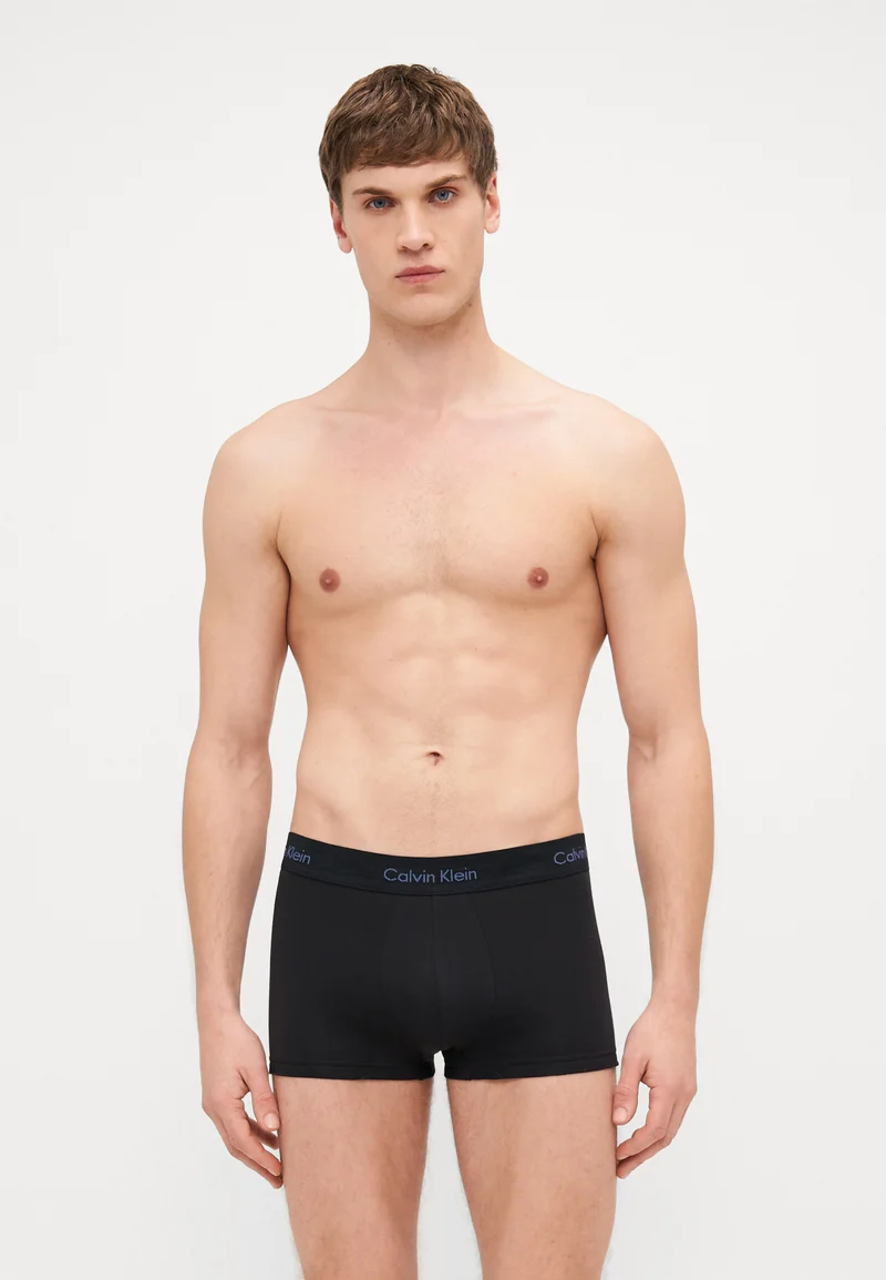 ever-popular Calvin Klein Underwear LOW RISE TRUNK 3 PACK - Pants ash/vintage indigo/sterling blue Clothing Underwear & Socks Underpants Boxer shorts