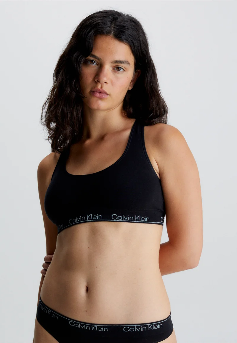 various design Calvin Klein Underwear RACERBACK BRALETTE - Bikini top black Clothing Swimwear Beach accessories Bikini tops